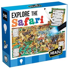 HEADU | Explore the Safari - assemble the puzzle then use the magic torch to discover things that live in the savannah | Educational Games & Puzzles | Ages 5-10 years