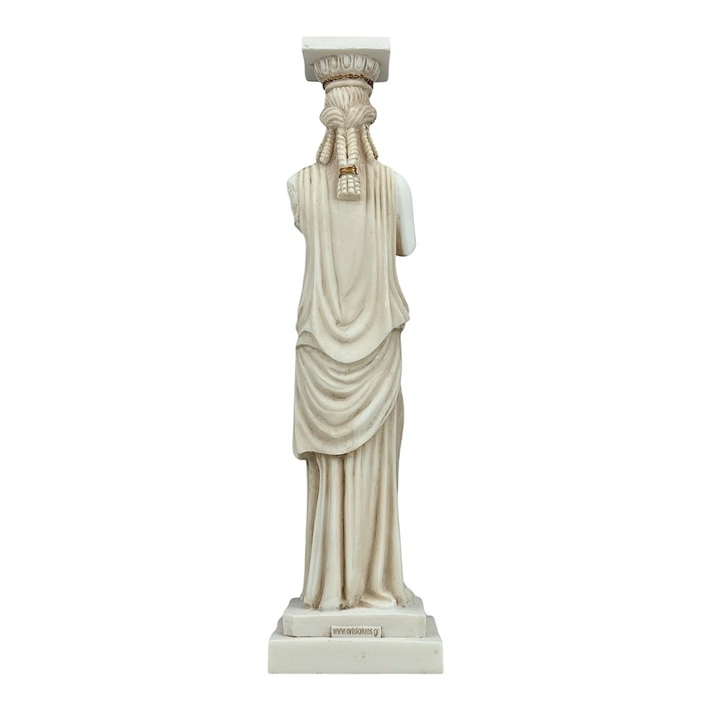 Caryatide Erechtheion Acropolis Athens Female Figure Greek Grey Patina Statue