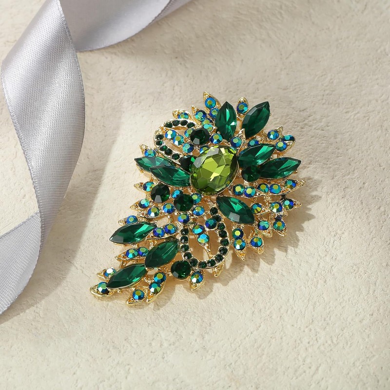 EVER FAITH - Broche Pin para Mujer Cristal Austríaco Boda