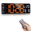 Fuloon 13 inch Large Digital Wall Clock, Digital Alarm Clock,