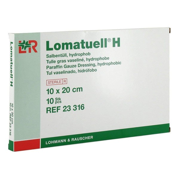 LOMATUELL H Ointment Tulle 10 x 20 cm Sterile Pack of 10