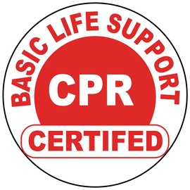 Basic Life Support Certified CPR 3 Hard Hat Labels Helmet Vinyl Stickers Decals Reflective