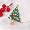 Minicoco Rhinestone Christmas Tree Brooch Christmas Brooch Pin for Xmas