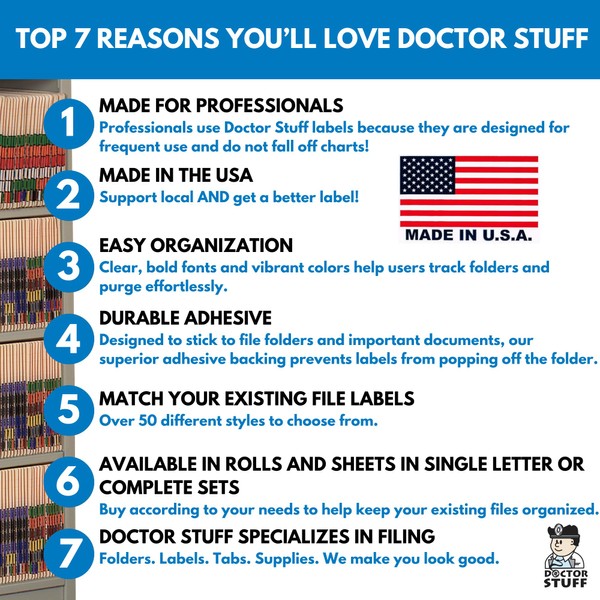Doctor Stuff - File Folder Labels, Alphabet Letter L, TAB
