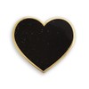 Pinsanity Black Heart Enamel Lapel Pin