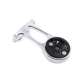 JRC Components Stem Out Front Mount | Compatible with Garmin Edge Series Devices | Lightweight CNC 6061 Aluminium Body - Silver