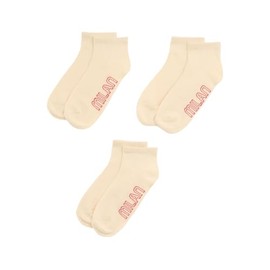 A.C. Milan Calzini Corti con Logo, Pacco da 3 Paia, Prodotto Ufficiale, Donna, Bianco, 37/40