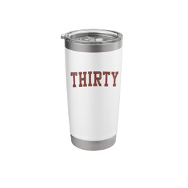 Thirty Minimalist 30th Birthday Design 30-Year-Old Stainless Steel Insulated Tumbler