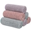 SINLAND Microfibre Face Towels Ultra Soft Bamboo Charcoal Face Wash