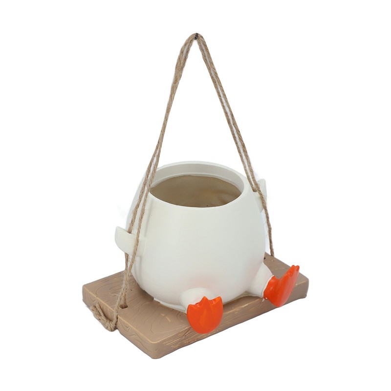 Swing Hanging Planter Cartoon Decorative Cute Swing Hanging Planter for