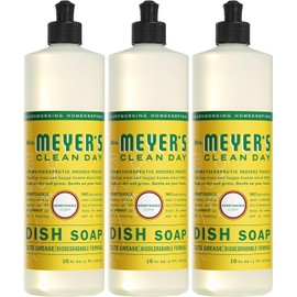 MRS. MEYER'S CLEAN DAY Liquid Dish Soap, Honeysuckle, 16 fl. oz - Pack of 3