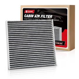 IAQWE CF10285 Cabin Air Filter with Activated Carbon for Car Passenger Compartment, Replacement for Toyota, Camry, Lexsus, Subaru, Land Rover, Jaguar, Scion, Pontiac, 1PACK