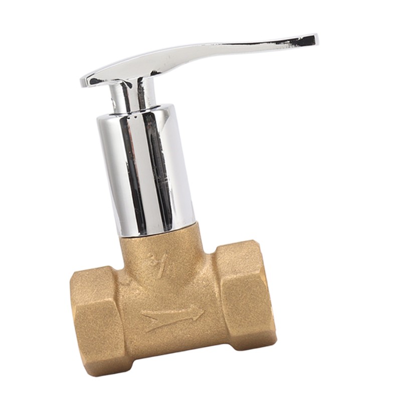Water Stop Valve 3/4in Concealed Ceramic Brass Electroplated Water Valve