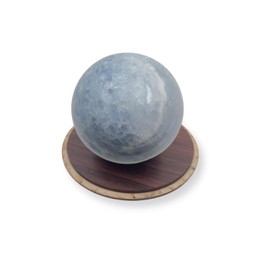WholesaleGemShop WholesaleGemShop Blue Calcite Natural Quartz 40-45 mm Ball Sphere Gemstone A+ Hand Carved Crystal Altar Healing Devotional Focus Spiritual Chakra Cleansing Metaphysical Gift Men Women