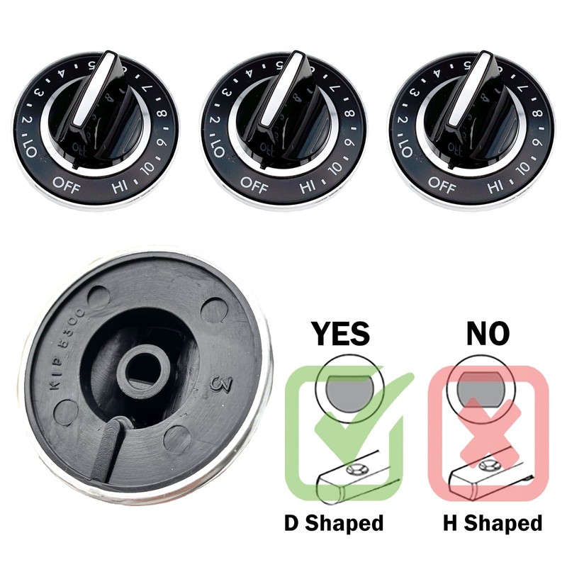 Pistek 4 pack Y700854 AP4290230 PS2201285 Surface Burner Knob for