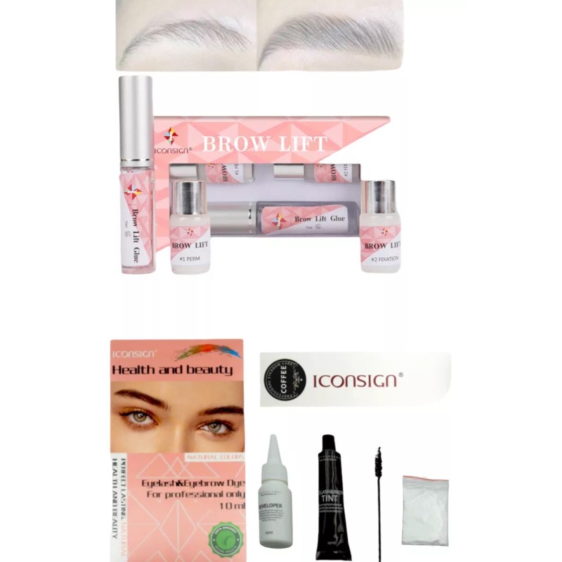 Iconsign Kit Planchado Laminado De Cejas + Pigmento Tinta Iconsign