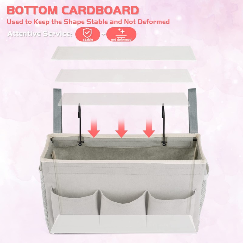 Loghot Bedside Caddy/Bedside Storage Bag Hanging Organizer for Bunk and