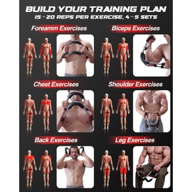 2025 Pro Saker Twister Arm Trainer, 30-70 lbs Adjustable Power Twister Bar, Chest Shoulder Arm Workout Equipment, Portable Detachable Upper Body Fitness Machine for Home & Gym(Red)