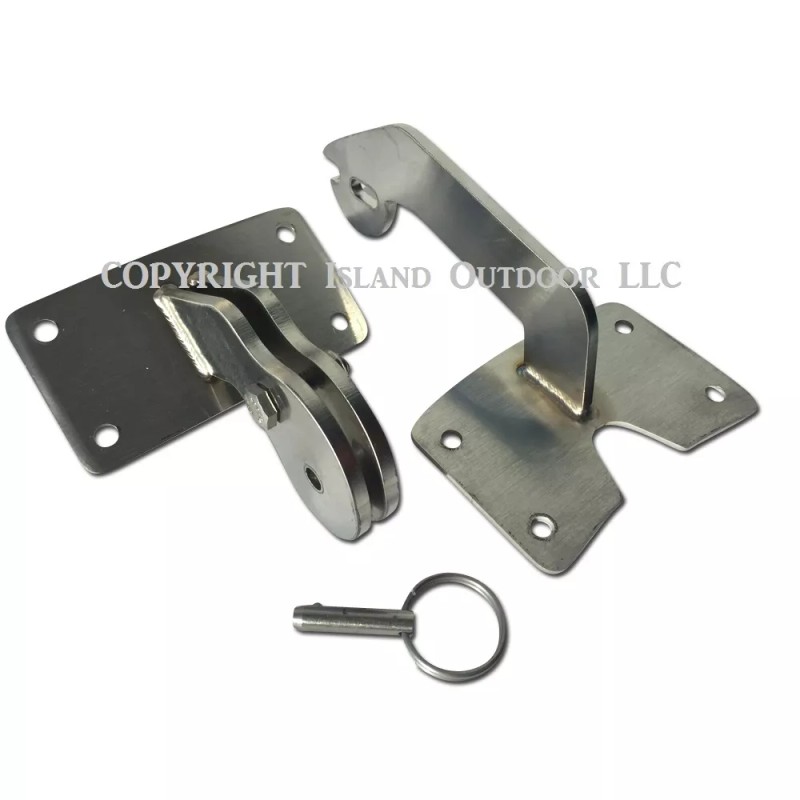 BBQgaskets.com UDS Lid Hinge Mod Parts Kit Bracket w/ quick