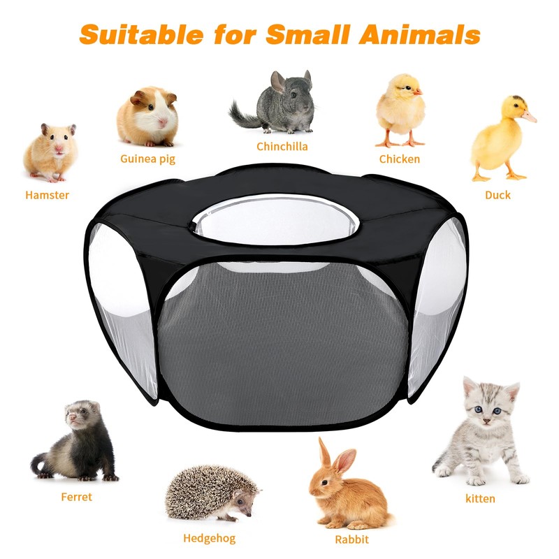 Rypet Collapsible Small Animal Cage Tent, Breathable Fabric Guinea Pig