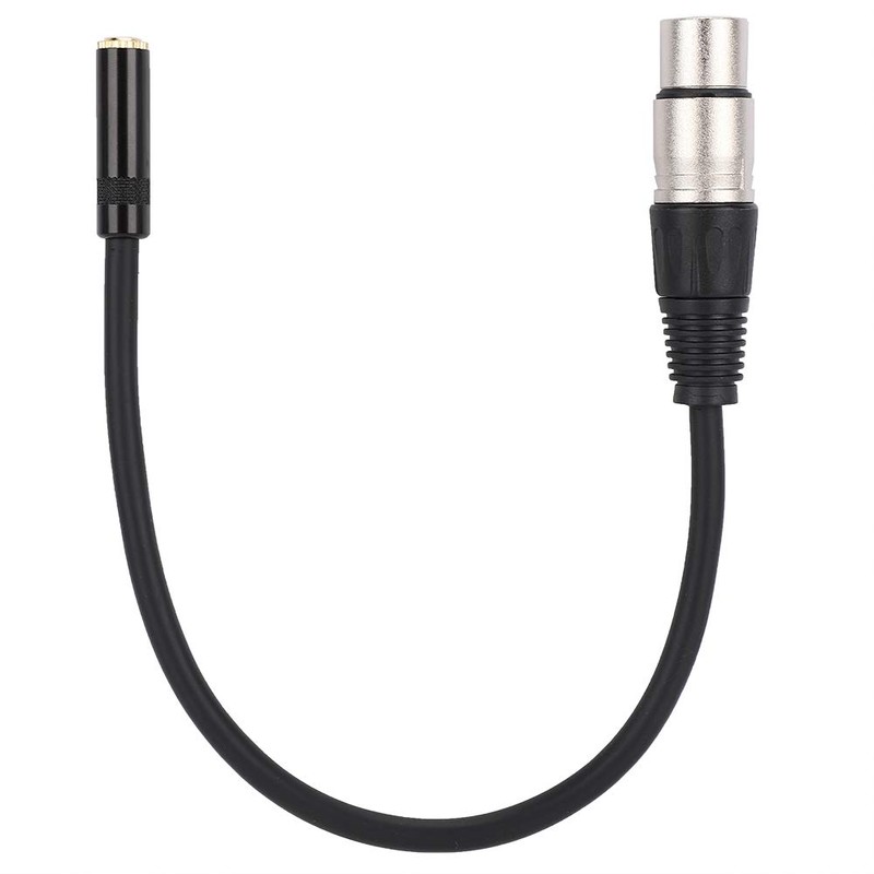 ASHATA 3.5MM Hembra a XLR Hembra Aleación de Zinc 3.5MM