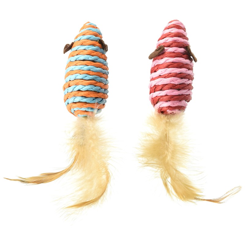 JUGUETE RATON C/PLUMA ECOPLAY - 2 PZ