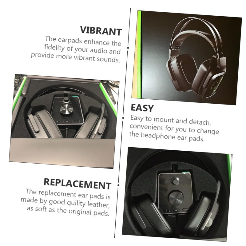 TEHAUX 6pcs Ear Pads Replacement for Gaming Headset Soft Cushion