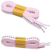 WEGOODZF Flat Fat Sneakers Shoelaces: 2 Pair 3/5Inch Pink Black