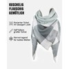Alster Herz * XXL Triangular Scarf Women's Winter Checked Triangle