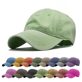 Penguinfly Hat, Cap, Men's, Women's, Shallow, Plain, Simple, Cotton, Cotton, Washed, Vintage Style, mint