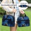 Qiwcexpu Cute 3D Black Cat Backpack Set Dreamcatcher Moon Schoolbag