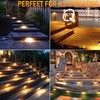 SIATOM LIGHTING 4 Pack Solar Stair Lights Outdoor，Energy Saving Solar