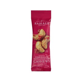 Sahale Snacks 2398773 Sahale Snacks Nuts Pomegranate Vanilla Flavored Cashews 1.5 Oz.