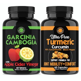 12/2025 Quemador de Grasa Garcinia Apple Cider y Natural Anti Inflamatorio Turmeric