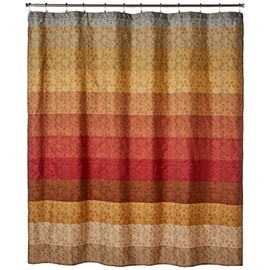 Popular Bath Shower Curtain, Miramar Collection, 70" x 72", Multicolor