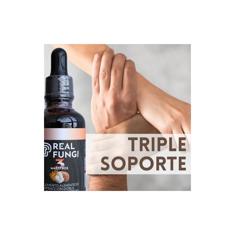 3 Maestros (Cordyceps, Reishi y Melena de Leon) Suplemento en