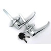 LatchWell NEW Chrome Outside Exterior Door Handle SET / FOR