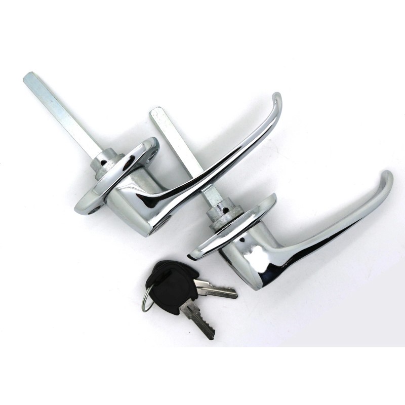 LatchWell NEW Chrome Outside Exterior Door Handle SET / FOR