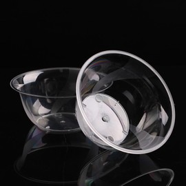 SADYFON 50 PCS Hard Disposable Plastic Bowls, 10.1oz(300ml) Ice Cream Bowls, Plastic Dessert Bowls Clear Bowl for Parties Serving, Catering, Party Supplies