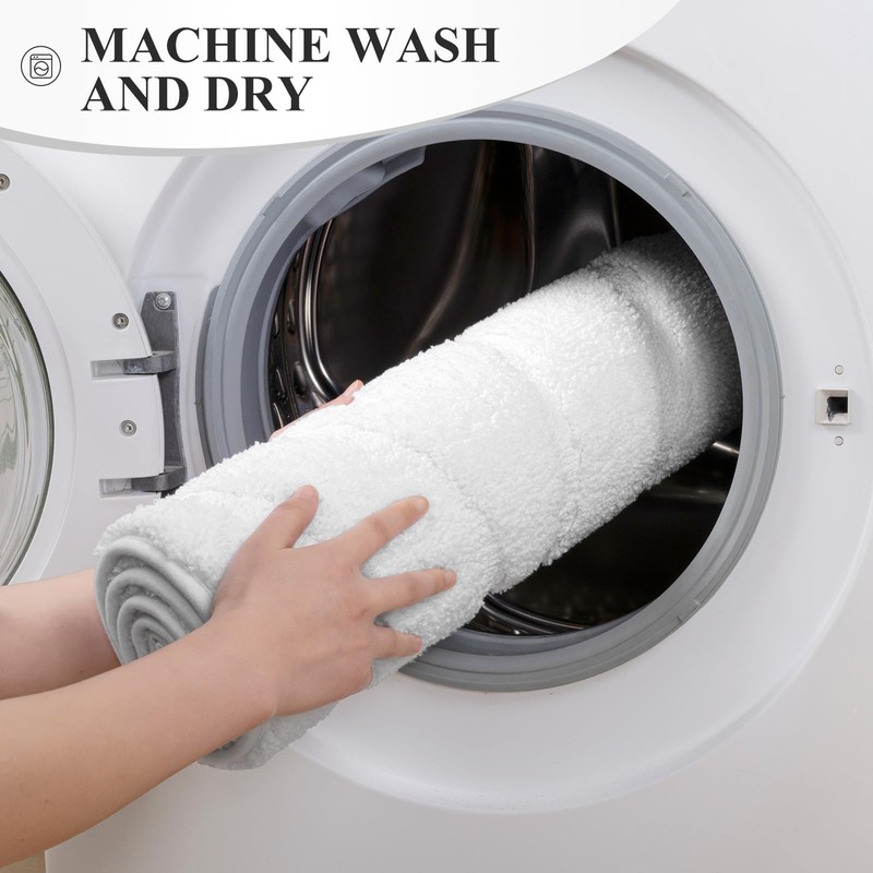 Bsmathom Bathroom Rugs Sets 3 Piece, Soft Non Slip Microfiber