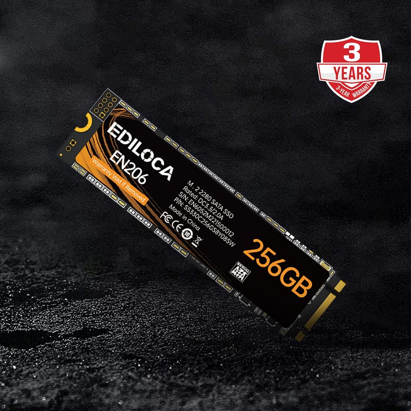 EDILOCA EN206 SSD 256GB M.2 2280 with 3D TLC NAND
