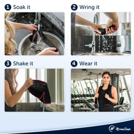 NirvanaShape Microfiber Cooling Towel - Breathable Sports Cooling Towels for Neck - Sweat Towels for Gym - Stay Cool Microfibre Ice Towel for Workout, Golf, Running & Hiking