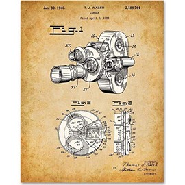 Film Movie Motion Picture Camera - 11x14 Unframed Patent Print - Makes a Great Gift Under $15 for Home Theater Decor