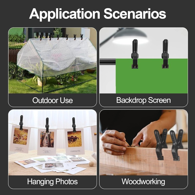 EMART Spring Clamps 12 Pack, Heavy Duty Photography Backdrop Clips