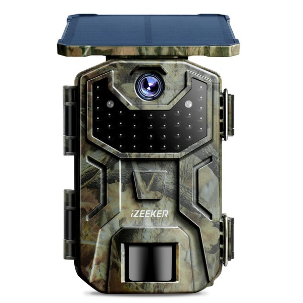 Solar Trail Camera 2.7K/1520P 30fps 36MP, iZEEKER Game Camera with