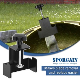 SporGain Universal Lawn Mower Blade Removal Tool with Easy-Turn Button, Non-Deforming and Non-Rusting Blade Removal Tool for Walk-Behind and Riding Lawn Mowers