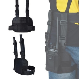 HYSHIKRA MOLLE Tactical Leg Pack Compact Black Thigh Bag, Adjustable Straps & Quick-Release Buckles for Outdoor, Militär, Hiking Gear