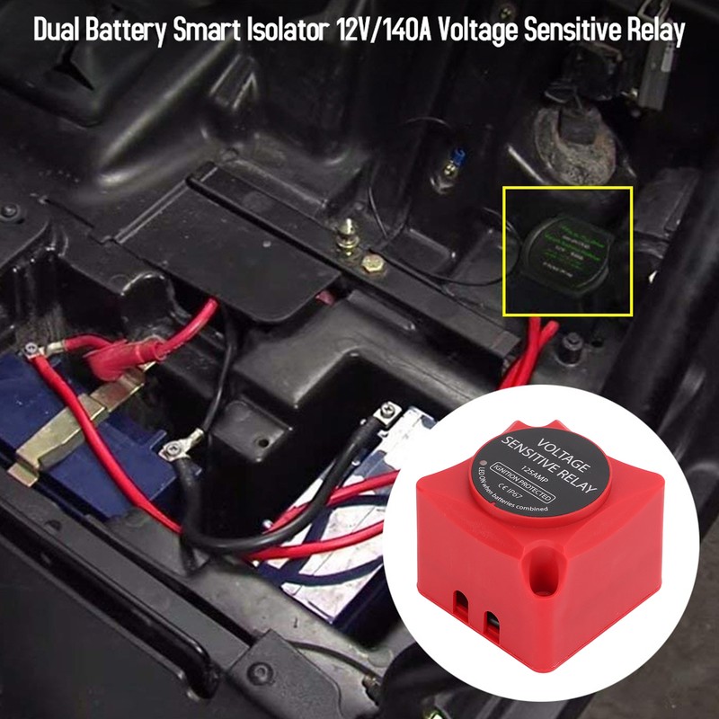 Dual Battery Smart Isolator VSR Voltage Sensitive Relay for Car