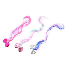 Vaguelly 6pcs Hairpiece Clip Bow Hairpin Curly Wig Barrette Bow Knot Clip Fashionable Hairpin