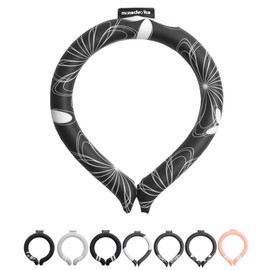 monochroice Cool Ring, Cool Neck Ring, Heatstroke Prevention, Heat Prevention (Flower, Medium)